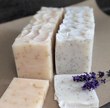 Coconut Oil Soap with Lavender Essential Oil and Poppy Seeds