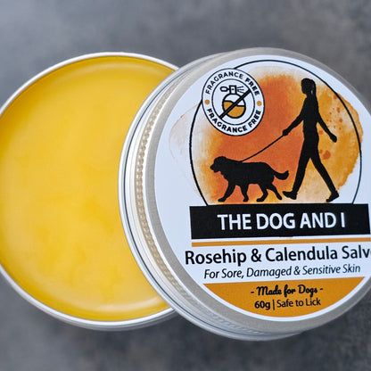 Rosehip and Calendula Salve For Dogs - Sore , Damaged & Sensitive Skin