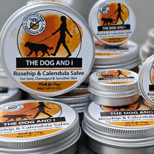 Wholesale Rosehip and Calendula Dog Skin Salve Packs. Sore, Damaged & Sensitive Skin