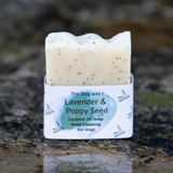 Coconut Oil Soap with Lavender Essential Oil and Poppy Seeds